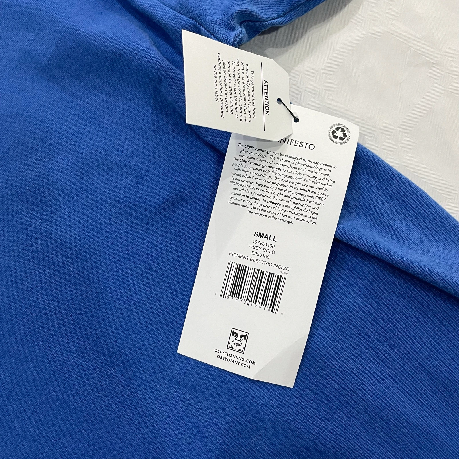 Obey Bold Logo Tee (indigo) Shirt – photo 4